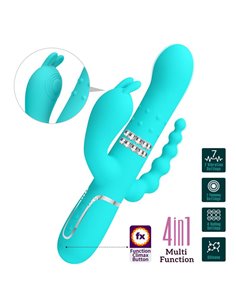 Cammy Vibrador con Bolas Rotadoras y Cadena Anal