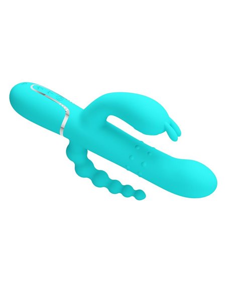 Cammy Vibrador con Bolas Rotadoras y Cadena Anal