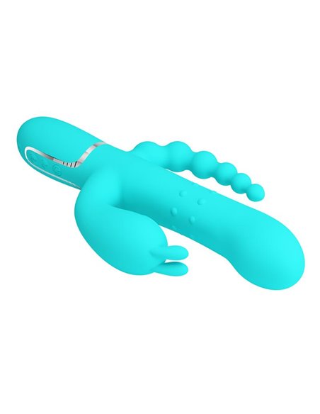 Cammy Vibrador con Bolas Rotadoras y Cadena Anal