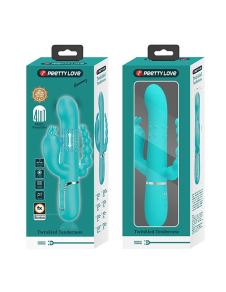 Cammy Vibrador con Bolas Rotadoras y Cadena Anal