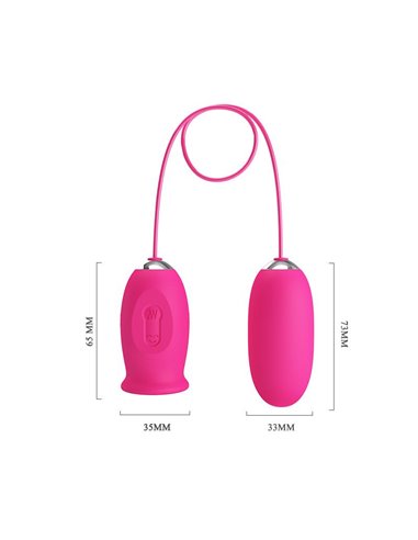 Daisy Huevo Vibrador y Lengua Estimuladora Rosa
