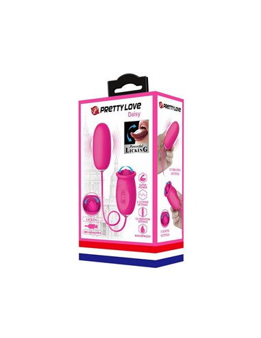 Daisy Huevo Vibrador y Lengua Estimuladora Rosa