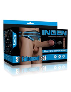 Ingen Arnés Ajustable con Dildo Hueco 9 Enhanced Set L/XL/2XL