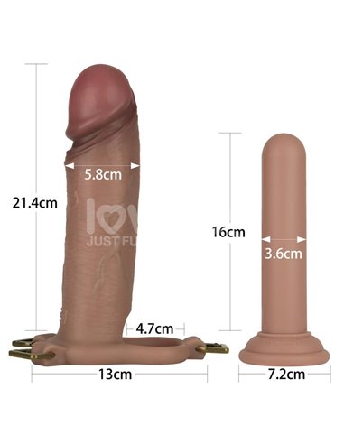 Ingen Arnés Ajustable con Dildo Hueco 9 Enhanced Set L/XL/2XL