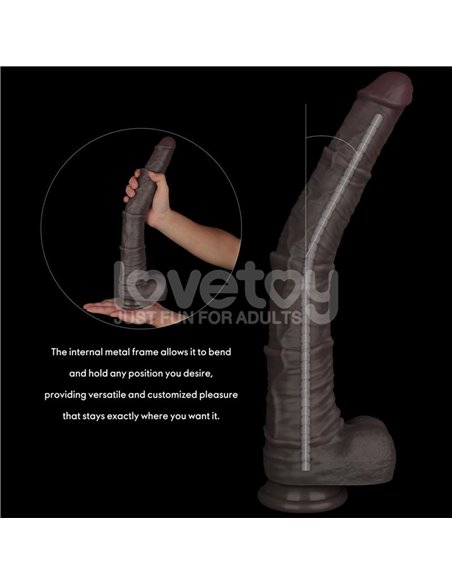 Dildo Dual Layered Articulable XXL 16