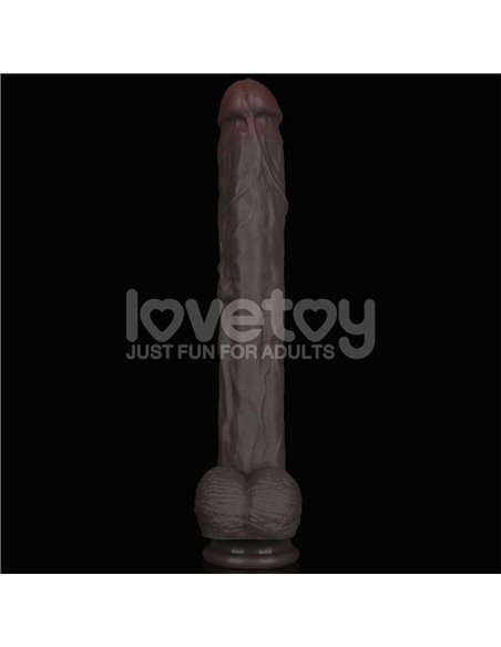 Dildo Dual Layered Articulable XXL 14.5
