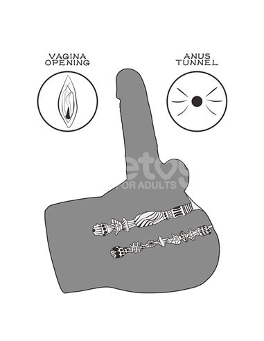 Streetgirls 17 Masturbador con Dildo Articulable