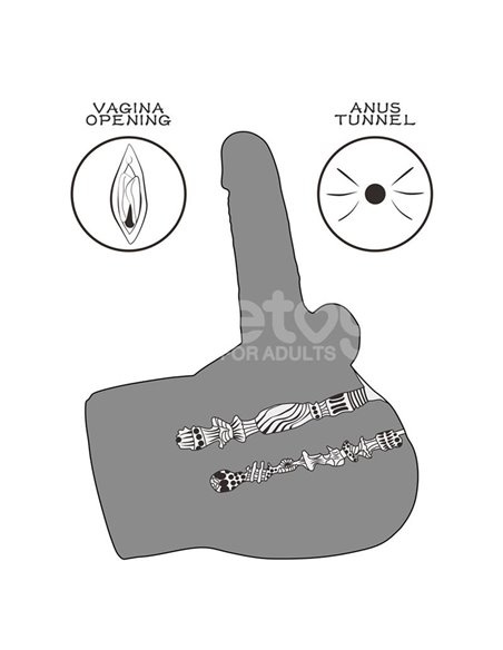 Streetgirls 17 Masturbador con Dildo Articulable