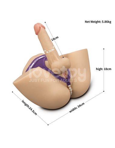 Streetgirls 17 Masturbador con Dildo Articulable