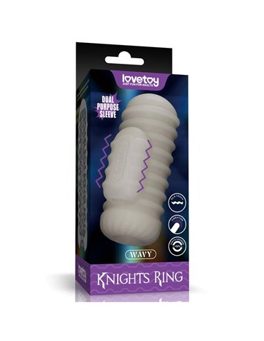 Knights Ring Funda para el Pene y Estimulador Wavy