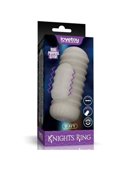 Knights Ring Funda para el Pene y Estimulador Wavy
