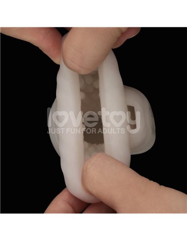 Knights Ring Funda para el Pene y Estimulador Wavy