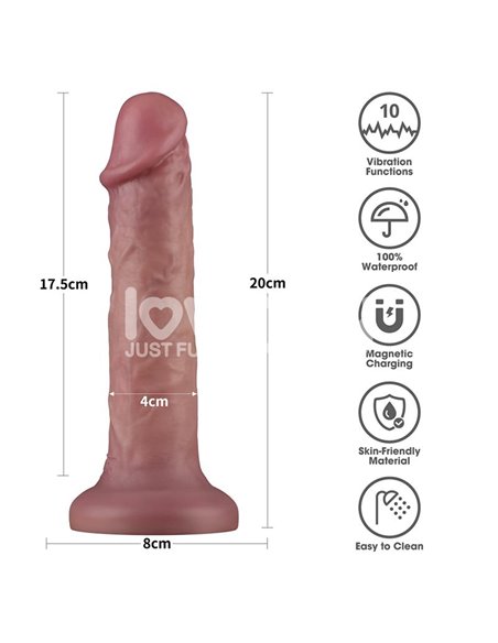 Dildo Dual Density con Vibración 8