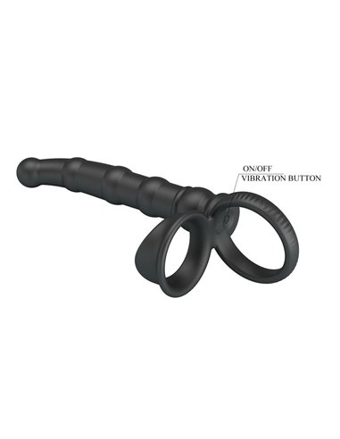 Tatum Plug Anal con Anillo para el Pene con Vibración