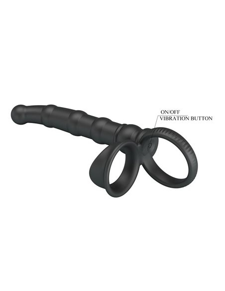 Tatum Plug Anal con Anillo para el Pene con Vibración