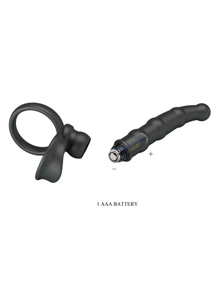 Tatum Plug Anal con Anillo para el Pene con Vibración