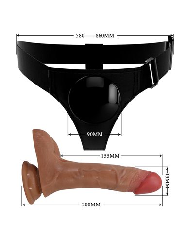 Oher Arnés con Dildo con vibración y Función Squirt