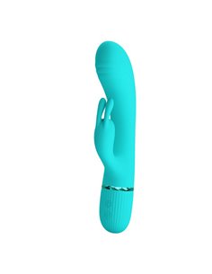 Scocco Vibrador con Rabbit Turquesa 2