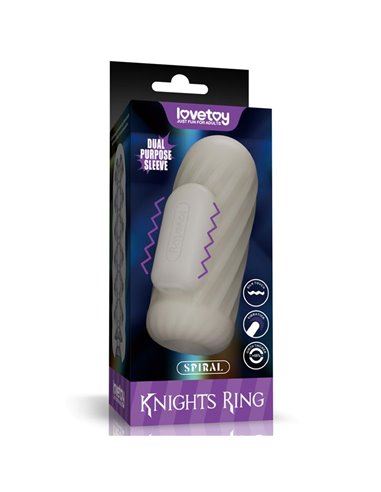 Knights Ring Funda para el Pene y Estimulador Spiral