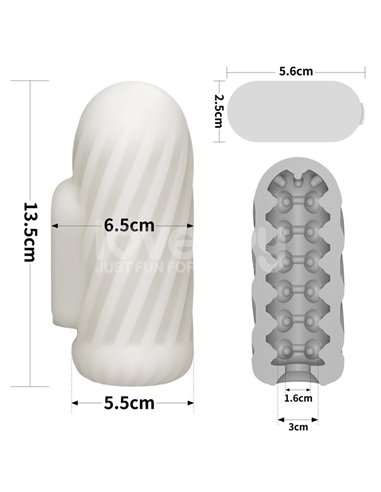 Knights Ring Funda para el Pene y Estimulador Spiral