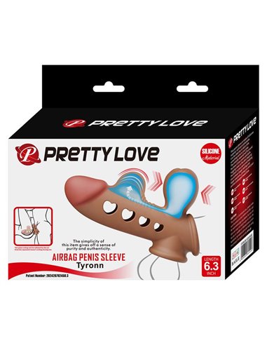 Tyronn Funda para el Pene con Función de Inflado