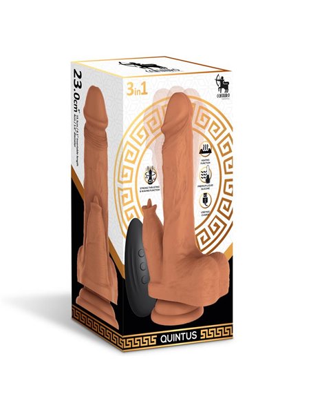 Quintus Dildo con Vibración, Thrusting y Waving 360º 9 - 23 cm