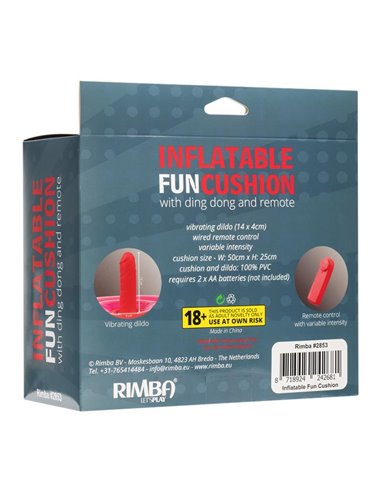 Cojín Hinchable con Dildo, Vibración y Control Remoto Ding Dong