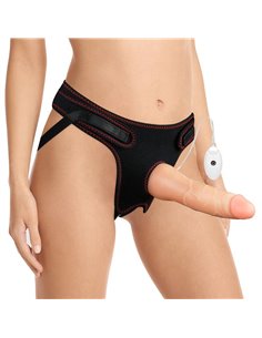 Arnés con Dildo con Vibración y Control Remoto 7.5