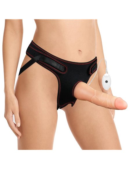Arnés con Dildo con Vibración y Control Remoto 7.5