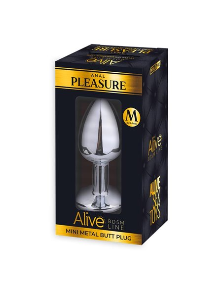 Plug Anal con Joya Rosa Talla M