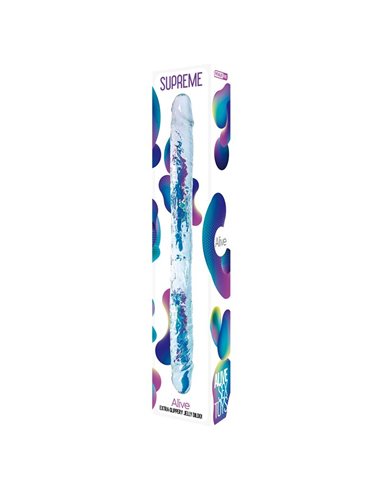 Supreme Dildo Doble 38.5 cm Transparente