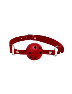 Discretion Mordaza de Bola Transpirable Rojo