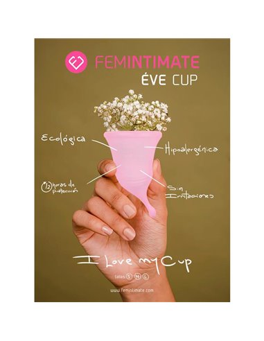 Copa Menstrual Eve Talla L Silicona Rosa