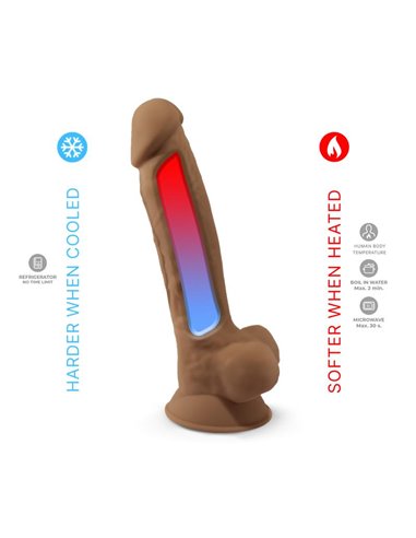Dildo Dual Density Mod. 1 - 7 Caramel