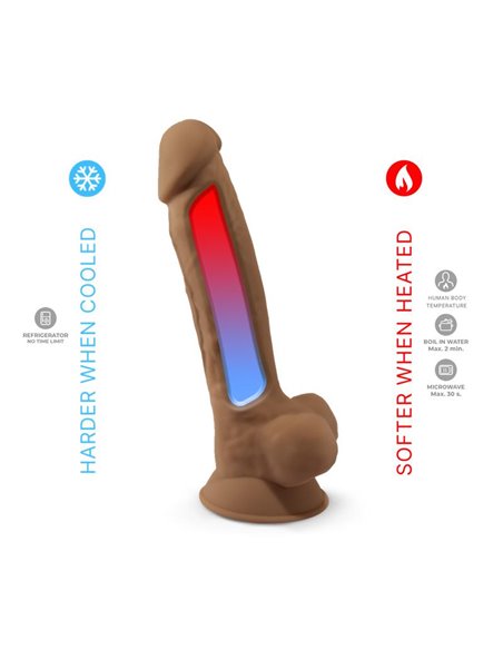 Dildo Dual Density Mod. 1 - 7 Caramel