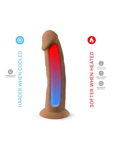 Dildo Dual Density Mod. 2 - 7.5 Caramel