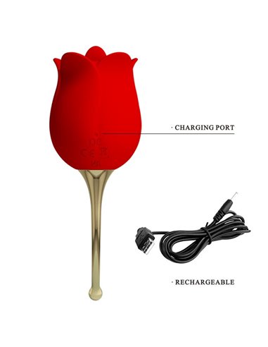 Rose Lover Estimulador con Vibración y Licking