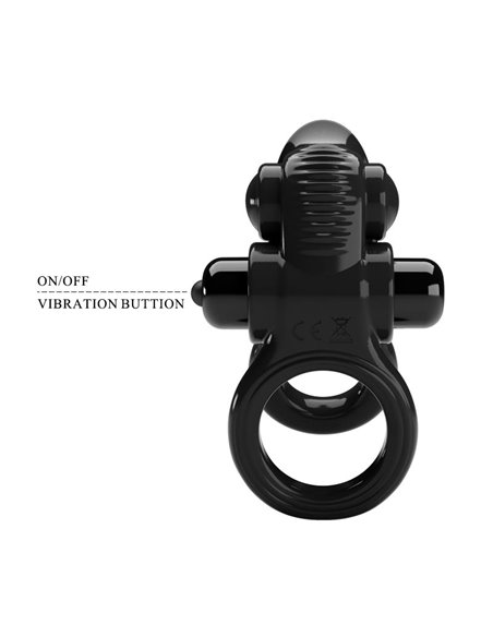 Passionate Anillo Doble para el Pene con Vibración