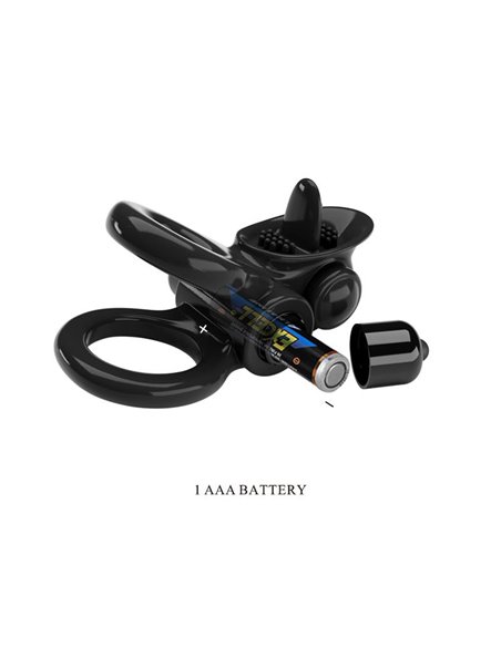 Passionate Anillo Doble para el Pene con Vibración