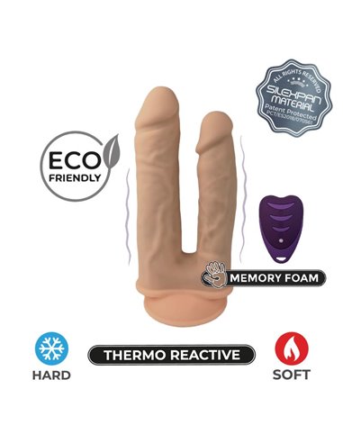 Dildo Doble Penetración 2 Motores Control Remoto