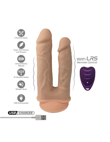 Dildo Doble Penetración 2 Motores Control Remoto