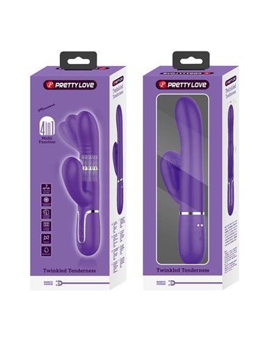 Mariana Vibrador 4 en 1 Silicona Morado