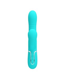 Mariana Vibrador 4 en 1 Silicona Turquesa 2