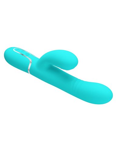Mariana Vibrador 4 en 1 Silicona Turquesa