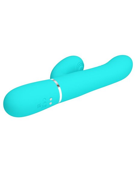 Mariana Vibrador 4 en 1 Silicona Turquesa