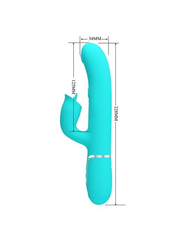 Gigi Vibrador con Licking y Thumping Turquesa