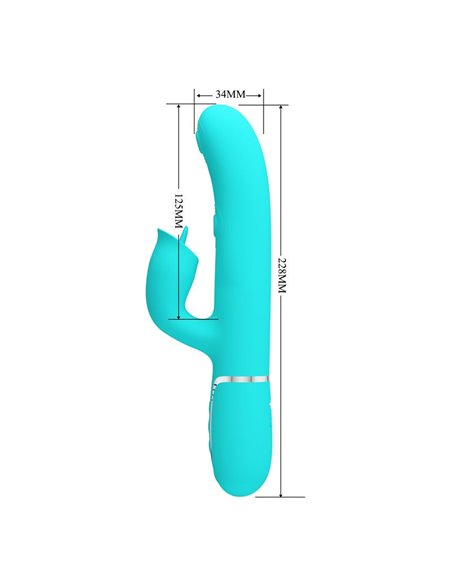 Gigi Vibrador con Licking y Thumping Turquesa