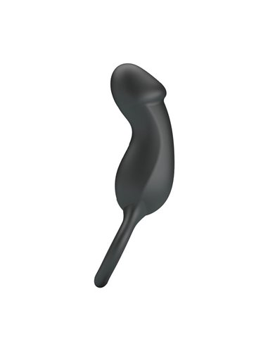 Trae Anillo Vibrador  Silicona USB Negro