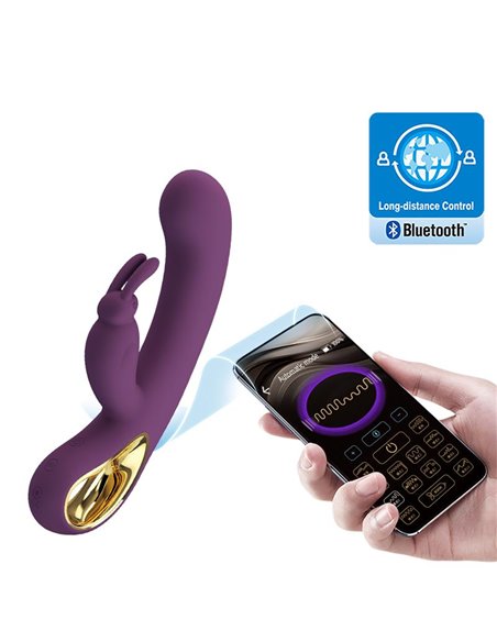 Liam Vibrador Punto G Silicona  con APP Morado