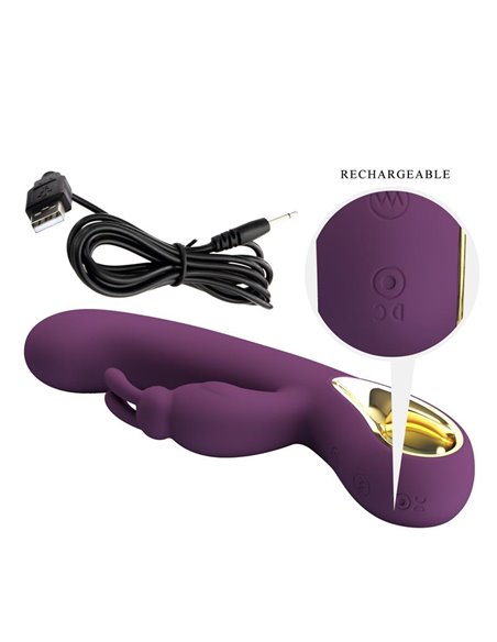Liam Vibrador Punto G Silicona  con APP Morado